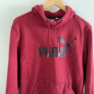 Puma burgundy hoodie (medium)